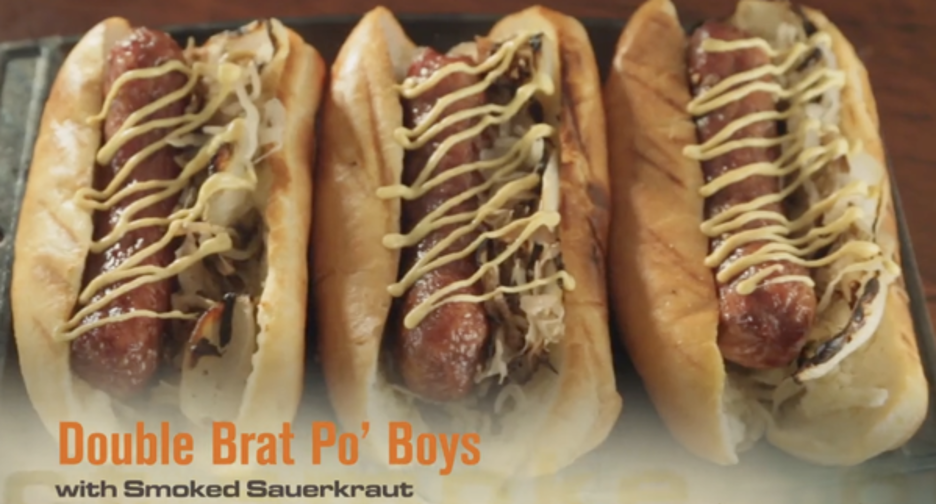 Double Brat Po' boys