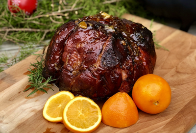 Honey Orange Bourbon Double Smoked Ham