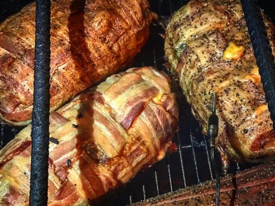 Keto Ghost Pepper Bacon Weaved Smoked Meatloaf