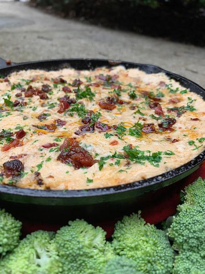Keto Smoked Chicken Bacon Ranch Dip