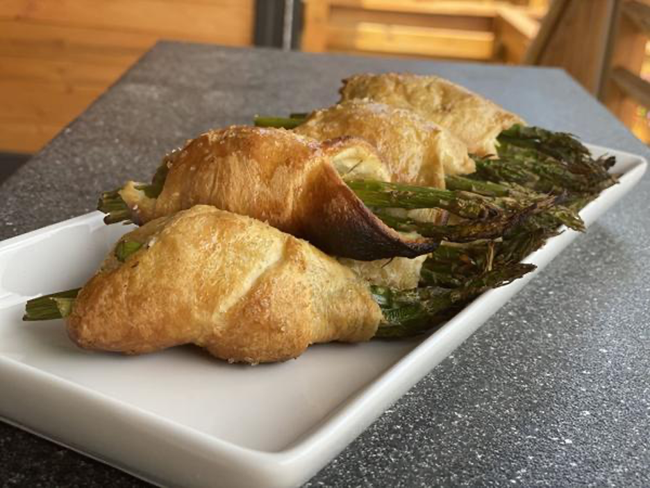 Puff Pastry Wrapped Asparagus