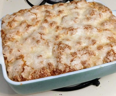 Sugar-Crusted Apple Cobbler